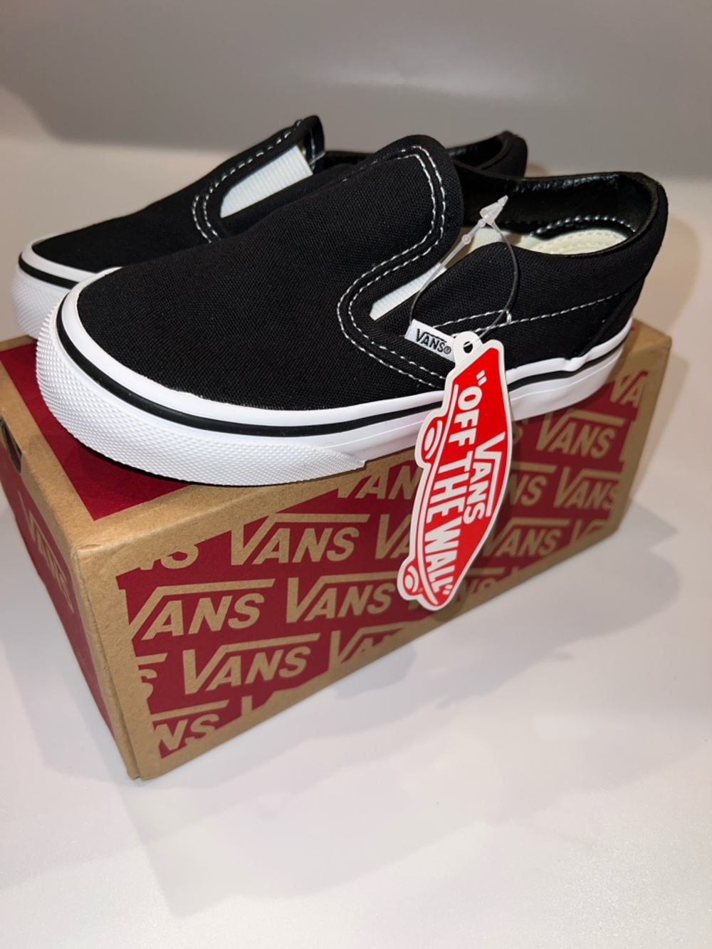 NWT VANS TODDLER SLIP ON IN BLACK SIZE 8 TODDLER - Picture 7 of 9